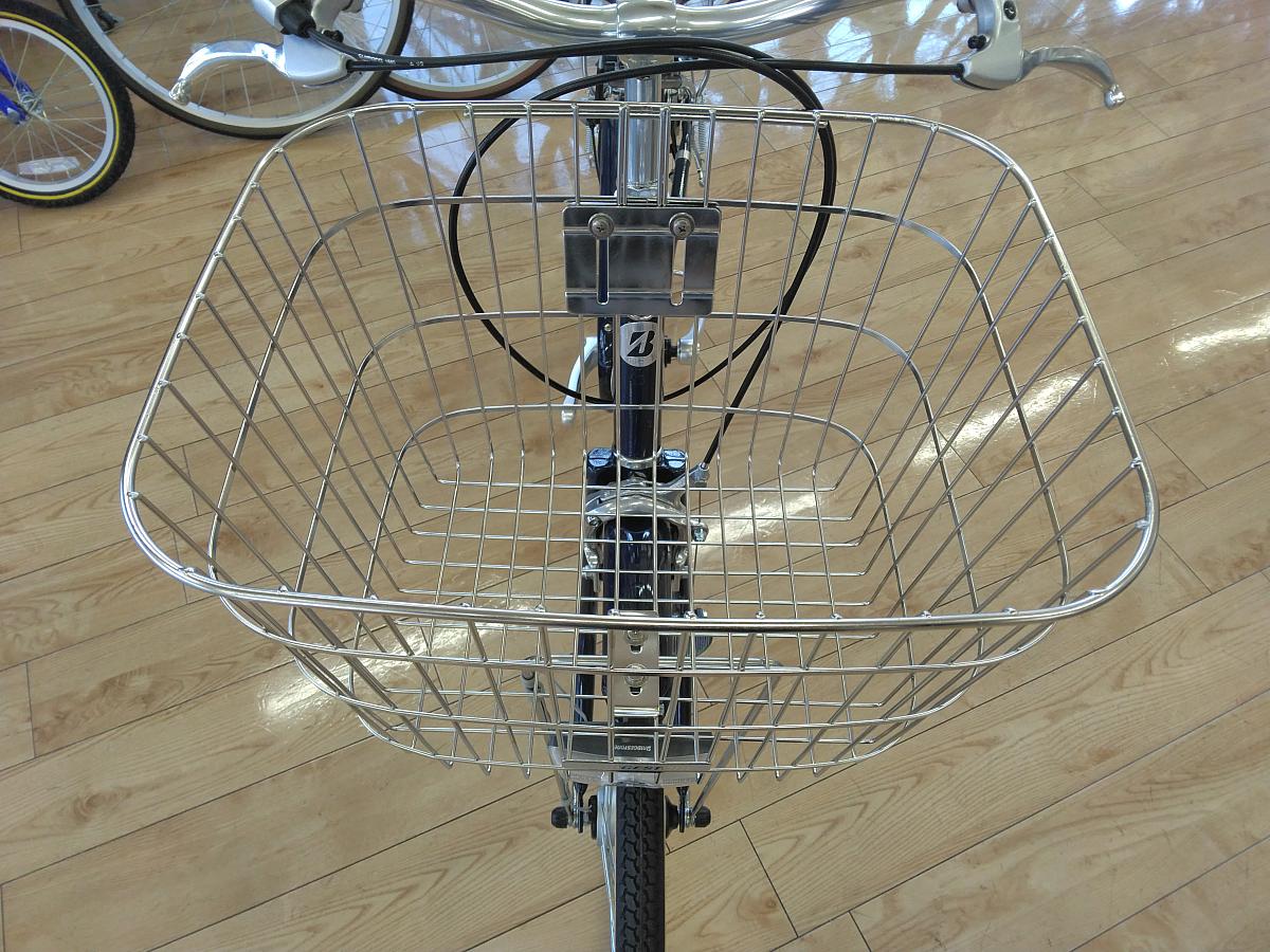 エブリッジL スクール/ステンレス前カゴ（幅３７ｃｍ奥行３２ｃｍ高さ２４ｃｍ）