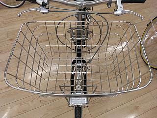 シャレックス　シティベルト/ステンレス前かご（幅４０ｃｍ、奥行３３ｃｍ、高さ２３ｃｍ）